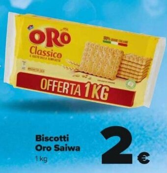 Carrefour Biscotti Oro Saiwa 1 kg offerta