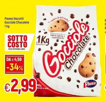 Famila Pavesi biscotti Gocciole Chocolate 1 kg offerta