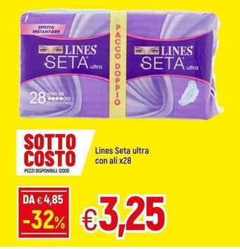 Famila Lines Seta Ultra con ali x28 offerta