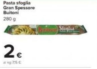 Carrefour Buitoni Pasta sfoglia Gran Spessore 280 g offerta
