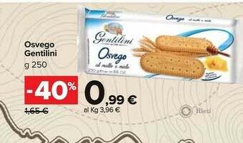 Carrefour Gentilini Biscotti offerta