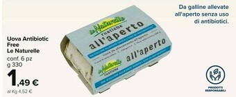Carrefour Le Naturelle Uova offerta