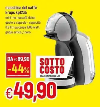 Famila Macchina del caffè krups kp123b offerta