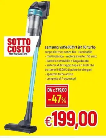 Famila Samsung vs15a6031r1 jet 60 turbo offerta