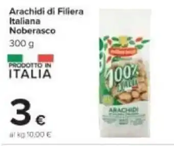 Carrefour Arachidi di Filiera Italiana Noberasco 300 g offerta