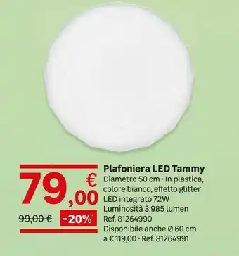 Leroy Merlin Plafoniera LED Tammy offerta