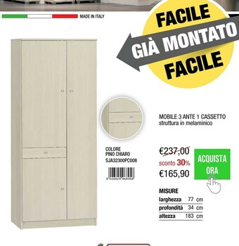 La Prealpina Cassettiere offerta