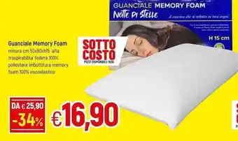 Famila Guanciale Memory Foam offerta