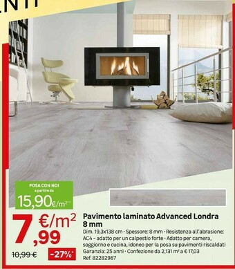 Leroy Merlin Pavimento Laminato Advanced Londra 8 Mm offerta