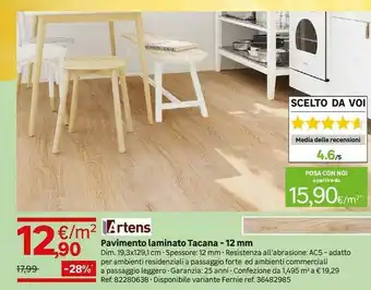 Leroy Merlin Pavimento Laminato Tacana - 12 Mm offerta