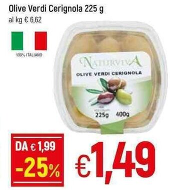 Famila Olive Verdi Cerignola 225 g offerta
