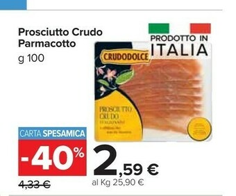 Carrefour Market Parmacotto Prosciutto Crudo offerta