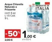 Carrefour Market Chiarella Acqua offerta