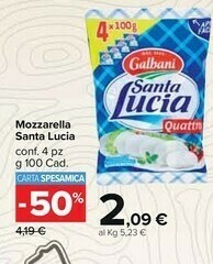 Carrefour Market Galbani Mozzarella offerta