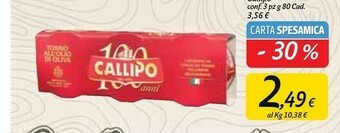 Carrefour Market Callipo Tonno offerta