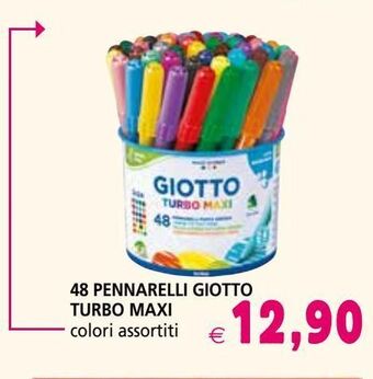 Il Gigante 48 pennarelli giotto turbo maxi offerta