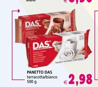 Il Gigante Panetto das terracotta / bianco 500 g offerta