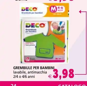 Grembiule per bambini