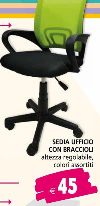 Il Gigante Sedia ufficio con braccioli offerta