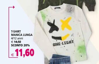 Il Gigante T-shirt manica lunga 4/12 anni offerta