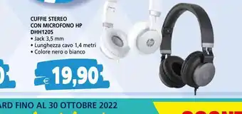 Cuffie sterio con microfono hp dhh1205