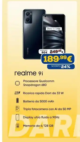 Euronics Realme 9i offerta