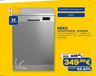 Euronics Beko lavastoviglie offerta