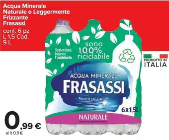 Carrefour Market Frasassi Acqua offerta