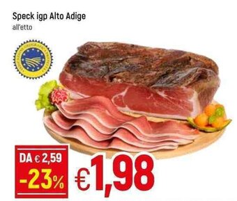 Famila Speck igp Alto Adige offerta