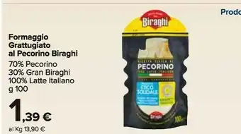 Carrefour Market Biraghi Pecorino offerta
