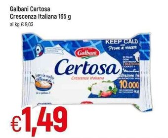 Famila Galbani Certosa Crescenza Italiana 165 g offerta