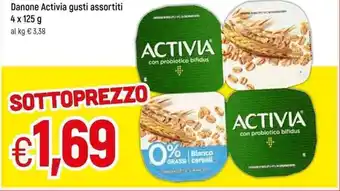 Famila Danone Activia gusti assortiti 4 x 125 g offerta