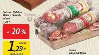 Carrefour Market Callipo Salsicce offerta