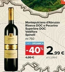 Carrefour Market Spinelli Montepulciano d'Abruzzo offerta