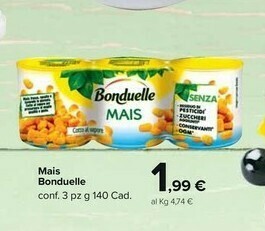 Carrefour Market Bonduelle Mais offerta