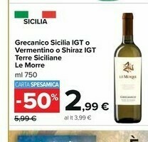 Carrefour Market Terre siciliane Nero d'Avola offerta