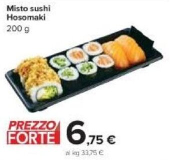 Carrefour Misto Sushi Hosomaki 200 g offerta