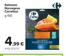 Carrefour Market Salmone affumicato offerta