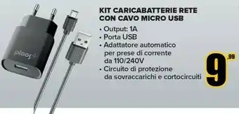 Cellularline Kit Caricabatterie Rete Con Cavo Micro USB
