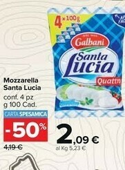 Carrefour Market Galbani Mozzarella offerta