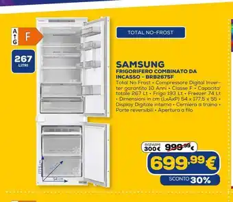 Euronics Samsung frigorifero combinato da incasso offerta