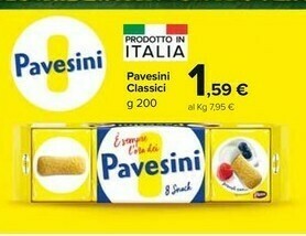 Carrefour Market Pavesi Pavesini offerta