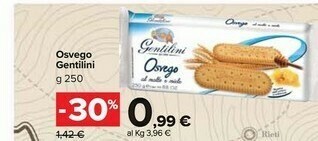 Carrefour Market Gentilini Biscotti offerta