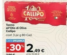 Carrefour Market Callipo Tonno offerta