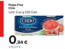 Carrefour Market Cirio Pomodori pelati offerta