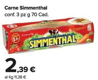 Carrefour Simmenthal Carne in scatola offerta