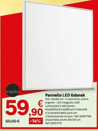 Leroy Merlin Pannello LED Gdansk offerta