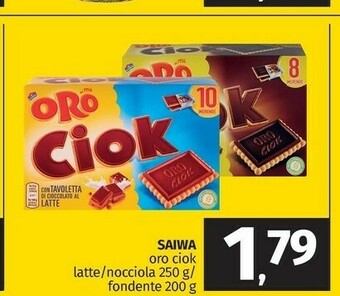 Pam Saiwa Oro Ciok Con Tavoletta Di Cioccolato Al Latte 250 G(ml) offerta