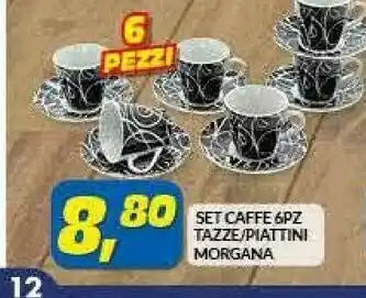Risparmio Casa Set Caffe 6 Pz Tazze offerta