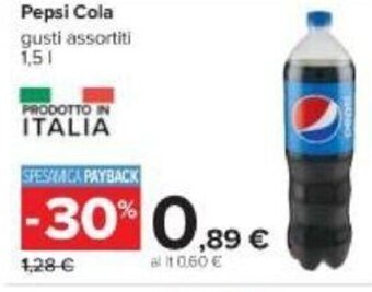 Carrefour Pepsi Cola Gusti Assortiti 1,5 l offerta